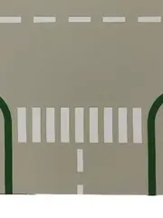 Vorschaubild 4 von Grundplatte Straße T-Kreuzung Grau 32x32 Noppen Baseplate