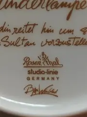Vorschaubild 4 von Aladin und die Wunderlampe IX Sammelteller Pferd Blau 17cm