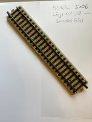 Vorschaubild 2 von H0 5106 Gerades Gleis 180mm Modelleisenbahn Gleismaterial