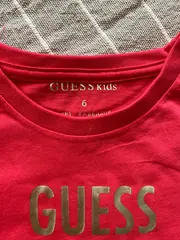 Vorschaubild 3 von Kinder T-Shirt Rot Gr. 6 lat / 116 Herz Logo Pailletten