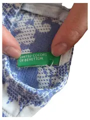 Vorschaubild 2 von Mädchen Kleid Gr. 90/92 Blau Florales Muster