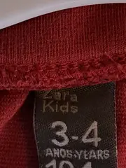 Vorschaubild 3 von Kinder Mädchen Kleid Gr. 104 Rot Casual Freizeitkleid