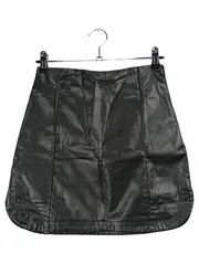 Vorschaubild 1 von Damen Kunstleder Minirock Schwarz Gr. XS Kunstlederrock