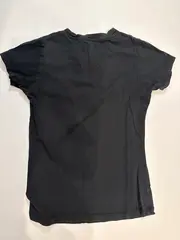 Vorschaubild 4 von Sport Shirt Damen Kurzarm Logo Print Schwarz Gr. 34/XS
