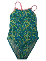 Vorschaubild 1 von Badeanzug Mädchen Gr. 170 Sportlich Tiermotiv Polyester Mehrfarbig