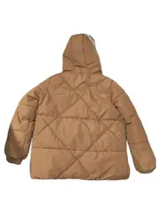 Vorschaubild 6 von Damen Steppjacke Kapuze Beige Gr. 44 Langarm Casual Alltag Polyester