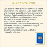 Vorschaubild 4 von Rostocker Anekdoten Gerhard Grümmer Geschichte Episoden 8 Jahrh. Taschenbuch