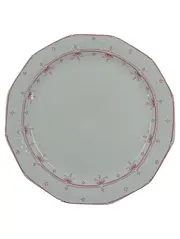 Vorschaubild 1 von Essteller Teller Porzellan Weiß Blumenmuster 25 cm Klassisch