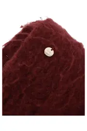 Vorschaubild 2 von Damen Schal Rot Polyester Fransen Elegant Klassisch