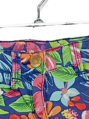 Vorschaubild 4 von Kinder Stoffhose Blumenmuster Gr. 104 Mädchen Baumwolle Floral