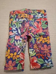Vorschaubild 2 von Kinder Stoffhose Blumenmuster Gr. 104 Mädchen Baumwolle Floral