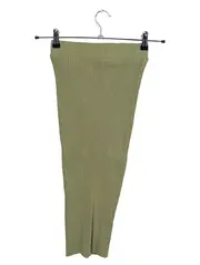 Vorschaubild 1 von Damen Bleistiftrock Rippstrick Oliv Gr. M 38 Baumwolle Midi