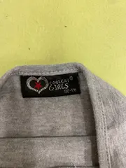 Vorschaubild 4 von Mädchen Neckholder Top Gr. 110 Grau Meliert Ärmellos Baumwolle Freizeit