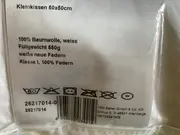 Vorschaubild 3 von Dekokissen 50x50cm Weiß Baumwolle Feder Basic Kissen
