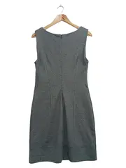 Vorschaubild 2 von Damen Businesskleid Gr. 40/L Grau Klassisch Elegant Fischgrätenmuster