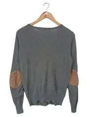 Vorschaubild 2 von Damen Strickjacke Grau Gr. 36/S Klassisch Elegant Cardigan Baumwolle