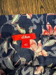 Vorschaubild 4 von Damen Faltenrock Blumenmuster Gr. 40 Mehrfarbig Casual