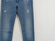 Vorschaubild 2 von Kinder Destroyed Jeans Blau Gr. 176 Streetwear Baumwolle