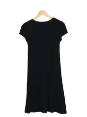 Vorschaubild 2 von Damen Freizeitkleid Wickelkleid Gr. 38/M Schwarz Casual