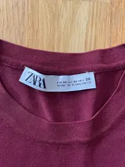Vorschaubild 3 von Damen T-Shirt Basic Rot Gr. 38/M Viskose Kurzarm