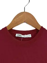 Vorschaubild 2 von Damen T-Shirt Basic Rot Gr. 38/M Viskose Kurzarm