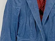 Vorschaubild 6 von Damen Cordjacke Blazer Blau Gr. 36 Baumwolle Freizeit Smart Casual