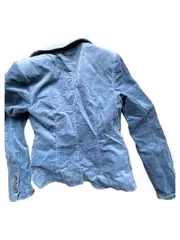 Vorschaubild 5 von Damen Cordjacke Blazer Blau Gr. 36 Baumwolle Freizeit Smart Casual