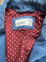 Vorschaubild 3 von Damen Cordjacke Blazer Blau Gr. 36 Baumwolle Freizeit Smart Casual