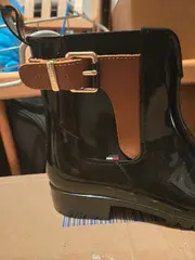 Vorschaubild 2 von Damen Gummistiefel Chelsea Boot Gr. 38 Schwarz Regenstiefel