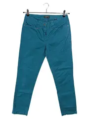 Vorschaubild 1 von Damen Stoffhose Chino Gr. 38 Petrol Slim Fit 98% Baumwolle TCM