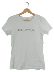 Vorschaubild 1 von Damen T-Shirt Gr. S Weiß Logo-Print Baumwolle Casual