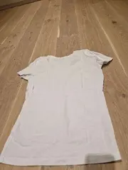 Vorschaubild 2 von Damen T-Shirt Gr. S Weiß Logo-Print Baumwolle Casual