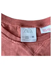 Vorschaubild 2 von Langarmshirt Kinder Gr. 98 Orange Basic Baumwolle Unisex