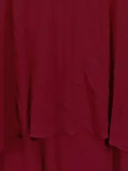 Vorschaubild 4 von Damen Langarmshirt Rot Gr. 38/M Lyocell Asymmetrisch