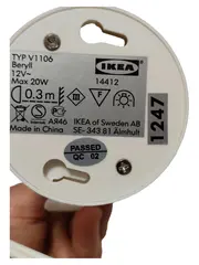 Vorschaubild 4 von Beryll Tischleuchte Spotlampe Weiß 12V 20W Modern Halogen