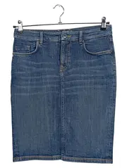 Vorschaubild 1 von Damen Jeansrock Blau W28 Midirock Casual