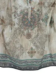 Vorschaubild 4 von CANDA Premium Damen Tunika Bluse Ethno Boho Gr. 48 Mehrfarbig Strass