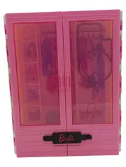 Vorschaubild 2 von Kleiderschrank Traumkleiderschrank Pink mit Zubehör Puppenkleidung