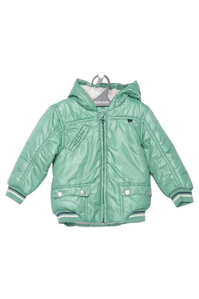 KANZ Kinder Steppjacke Grün 80 Casual Langarm Reißverschluss Knopf