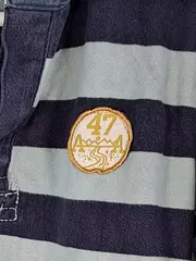Vorschaubild 2 von Langarm Poloshirt Jungen Gr. 146/148 Blau Gestreift Maritim