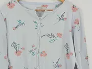 Vorschaubild 5 von Damen Schlafanzug Pyjama Blumenmuster Gr. 40/L Baumwolle