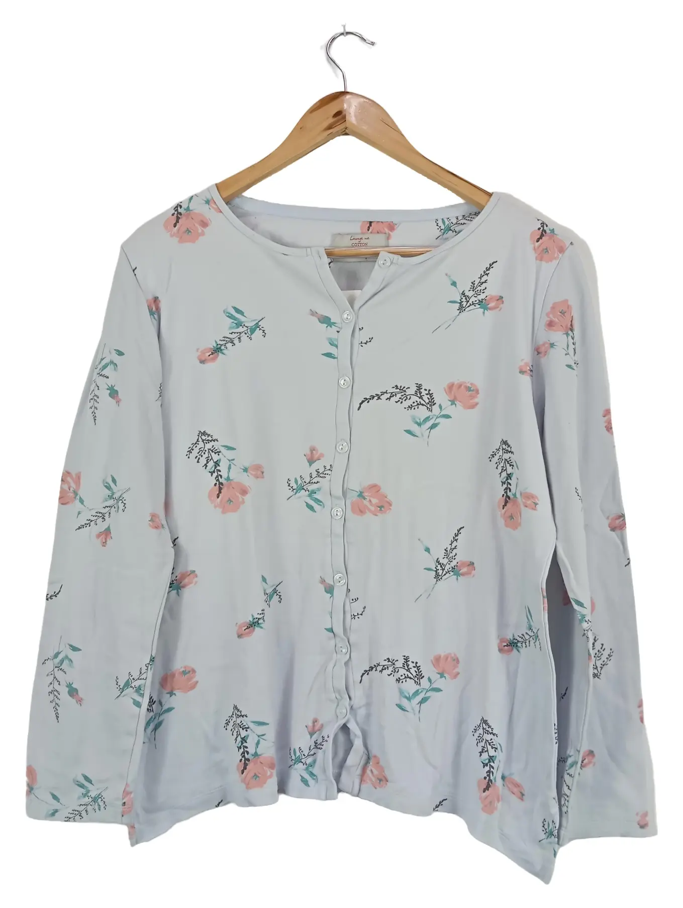 TRIUMPH Damen Schlafanzug Pyjama Blumenmuster Gr. 40/L Baumwolle