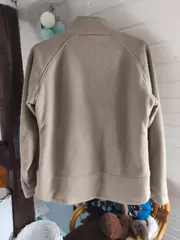 Vorschaubild 3 von Damen Fleecejacke Gr. 44 XXL Beige Outdoor Reißverschluss