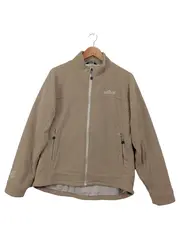 Vorschaubild 1 von Damen Fleecejacke Gr. 44 XXL Beige Outdoor Reißverschluss