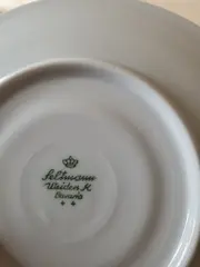 Vorschaubild 3 von Unterteller Porzellan Weiß Blau Blumen Klassisch