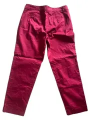 Vorschaubild 3 von Taifun Damen Stoffhose Chino Gr. 36 Rot Casual Baumwolle
