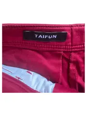 Vorschaubild 2 von Taifun Damen Stoffhose Chino Gr. 36 Rot Casual Baumwolle