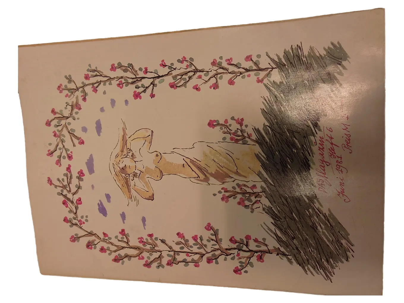 PAS Magazin Heft 6 Juni 1981 Kunst Aktzeichnung Blumen Vintage