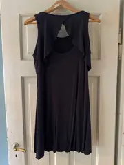 Vorschaubild 2 von Sommerkleid Kinder Gr. 164 Schwarz Casual Rüschen