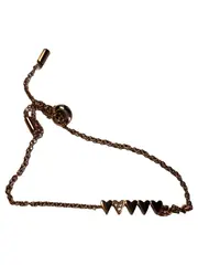 Vorschaubild 2 von Damen Armband Herz Rosé Verstellbar Alltag Metall Gold 22cm